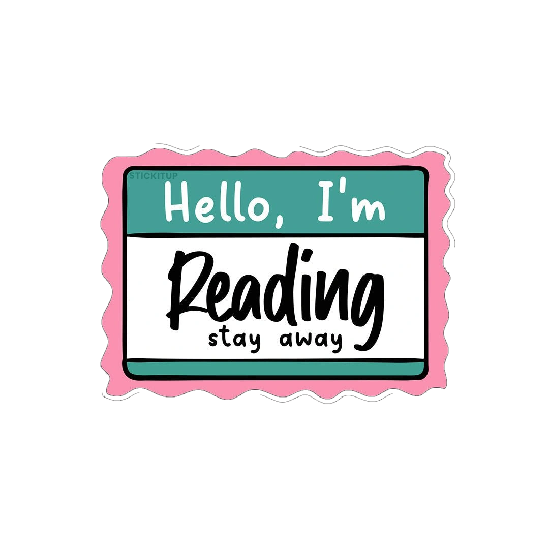 Hello I M Reading Sticker